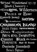 255 Black Gothic Doom Metal Fonts  