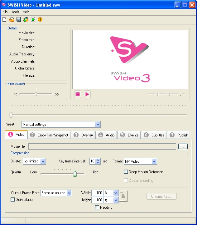 SWiSH Video 3.0 Build 2007.12.04