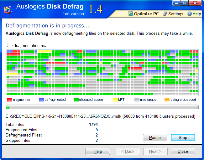 Vista Defrag Software Free