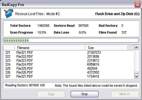 Процесс сканирования
