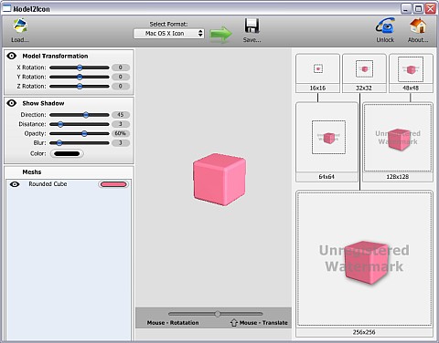 Окно программы