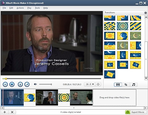 Монтажная лента и выбор переходов