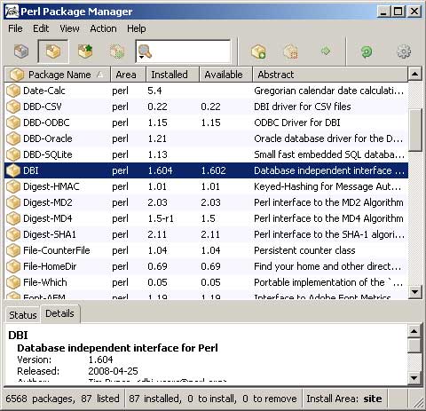 ActiveState Perl Package Manager 