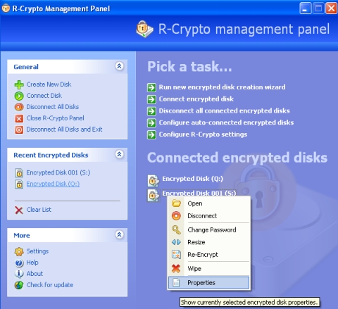 R-Crypto Management Panel.