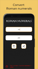 Roman numerals generator  