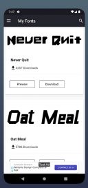 My Fonts - Install Font  