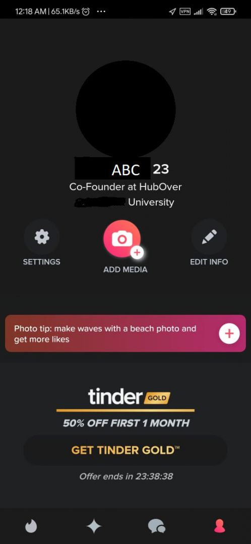 How to cancel tinder gold on android
